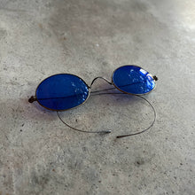 Load image into Gallery viewer, c. 1890s-1900s Cobalt Blue Sunglasses