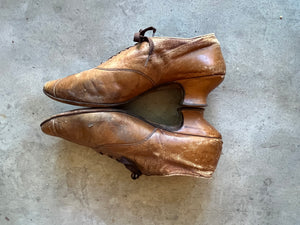 c. 1890s-1900s Brown Oxfords | Approx Sz 7