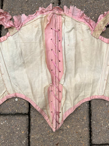 c. 1850s-1860s Pink Swiss Waist