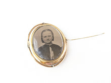 Load image into Gallery viewer, Victorian Swivel Cameo Photo Brooch - Double Sided