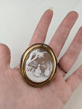 Load image into Gallery viewer, Victorian Swivel Cameo Photo Brooch - Double Sided