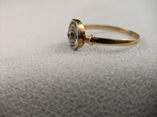 Load image into Gallery viewer, Edwardian 18k Gold Diamond Ring with Platinum Top