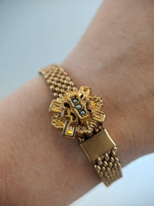 Victorian Etruscan Revival Gold Filled Bracelet