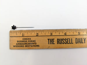 Antique Black Star Stick Pin
