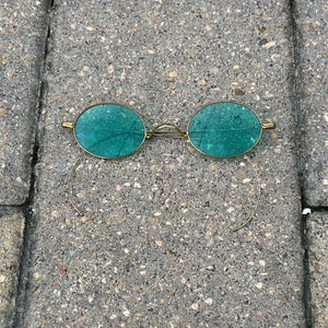c. 1890s-1900s Green Tinted Sunglasses