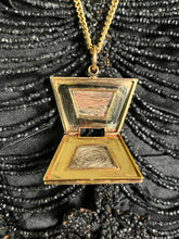 Load image into Gallery viewer, Mid-19th c. 14k Gold Enamel Locket with Hair