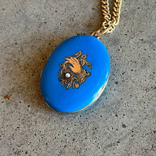 Load image into Gallery viewer, c. 1870s-1880s Blue Enamel Hand Locket
