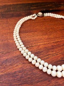 Late 19th-Early 20th c. Angel Skin Coral Bead Necklace