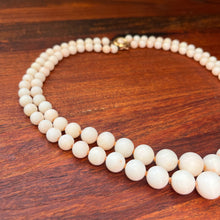 Load image into Gallery viewer, Vintage Angel Skin Coral Bead Necklace