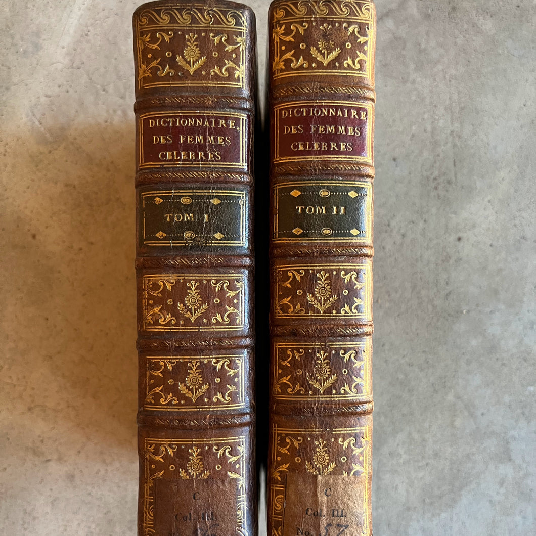 RESERVED | Dictionaire des Femmes Celebres 1788 Two Volumes