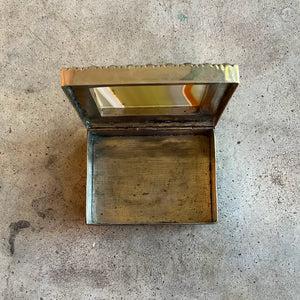 19th c. Striped Agate + Rock Crystal Box