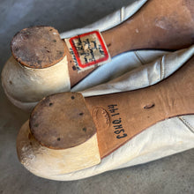 Load image into Gallery viewer, c. 1870 White Leather Slippers w/ Provenance