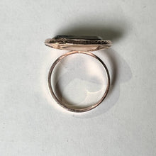 Load image into Gallery viewer, Early 19th c. Ouroboros Snake + Woven Hair Conversion Ring