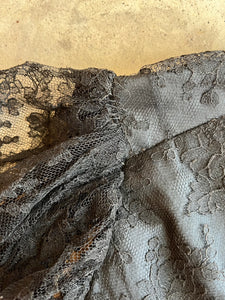 c. 1890s Black Lace Bodice