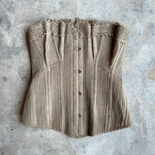 Load image into Gallery viewer, c. 1880-1900 Corded Corset | Deadstock with Tag