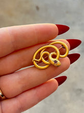 Load image into Gallery viewer, c. 1890s-1900s Rolled Gold Snake Brooch
