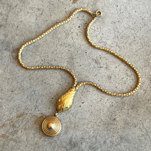 Load image into Gallery viewer, c. 1920s-1930s Brass Snake Necklace