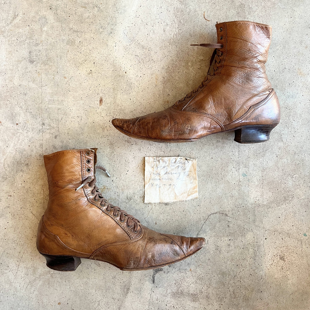 c. 1890s Boots w/ Provenance | Approx Sz 5