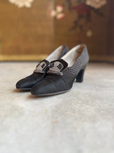 Load image into Gallery viewer, c. 1920s-1930s Black Silk Beaded Pumps | Approx Sz. 5