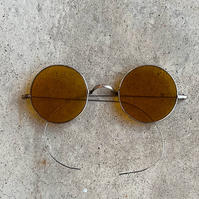 RESERVED | c. 1910s Orange Tinted Glasses