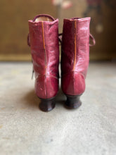 Load image into Gallery viewer, c. 1890s Raspberry Red Boots