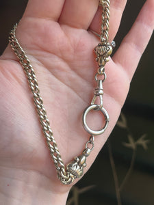 Early 19th c. Sterling Silver Curb Chain
