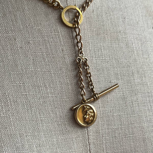c. Turn of the Century Locket + Chains Necklace