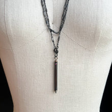 Load image into Gallery viewer, c. Late 19th Century Gunmetal Chain + Pencil