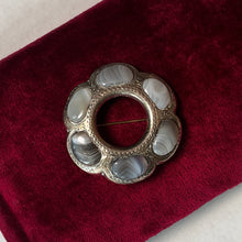 Load image into Gallery viewer, 19th c. Sterling Silver Montrose Agate Brooch + Pendant