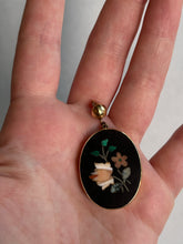 Load image into Gallery viewer, c. 1870s Pietra Dura 14k Gold Pendant