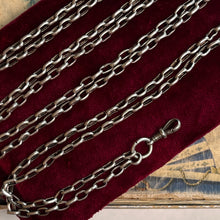 Load image into Gallery viewer, 19th c. Silver Muff / Long Guard Chain