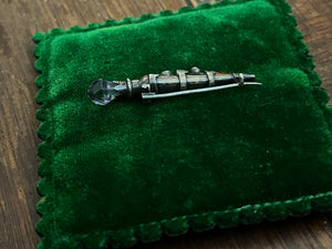 19th c. Sterling Silver Scottish Kilt Pin Brooch