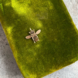 Late 19th c. 14k Gold Fly Pendant