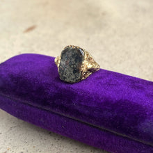 Load image into Gallery viewer, c. 1910s-1920s 14k Gold Petrified Wood Ring