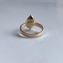 Load image into Gallery viewer, RESERVED | 10k Foiled Garnet Drop Conversion Ring