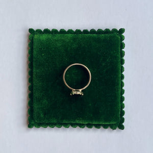 RESERVED | 10k Foiled Garnet Drop Conversion Ring