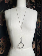 Load image into Gallery viewer, c. 1910s-1920s Sterling Silver Lorgnette + Chain