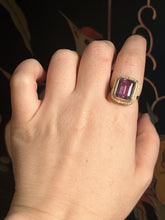 Load image into Gallery viewer, c. 1930s-1940s 14k Yellow Gold Amethyst Ring