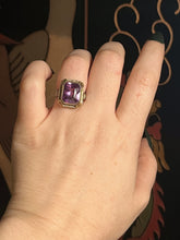 Load image into Gallery viewer, c. 1920s-1930s 14k White + Yellow Gold Amethyst Ring
