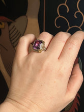 Load image into Gallery viewer, c. 1920s-1930s 14k White + Yellow Gold Amethyst Ring