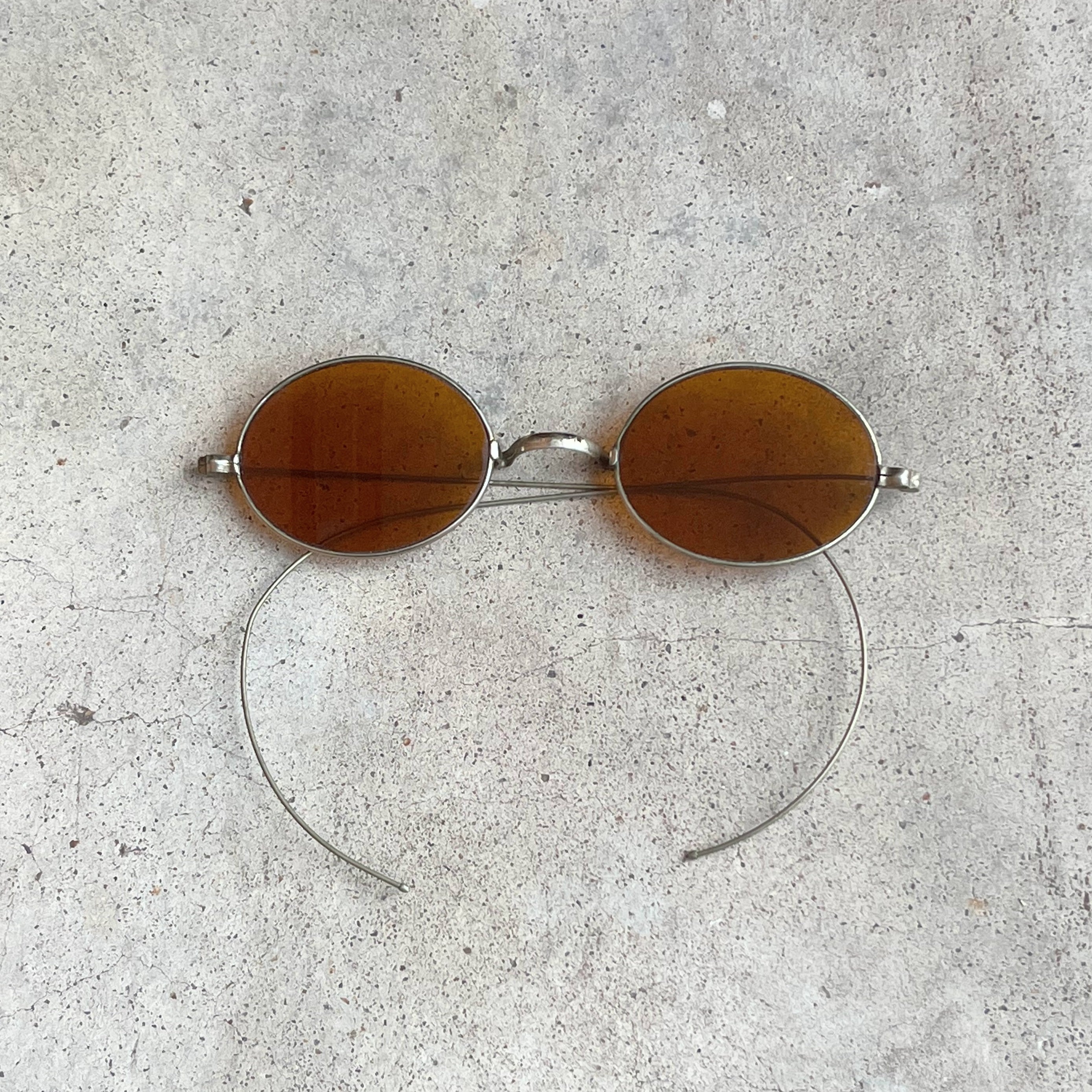 Late 19th c. Amber Tinted Glasses Witchy Vintage