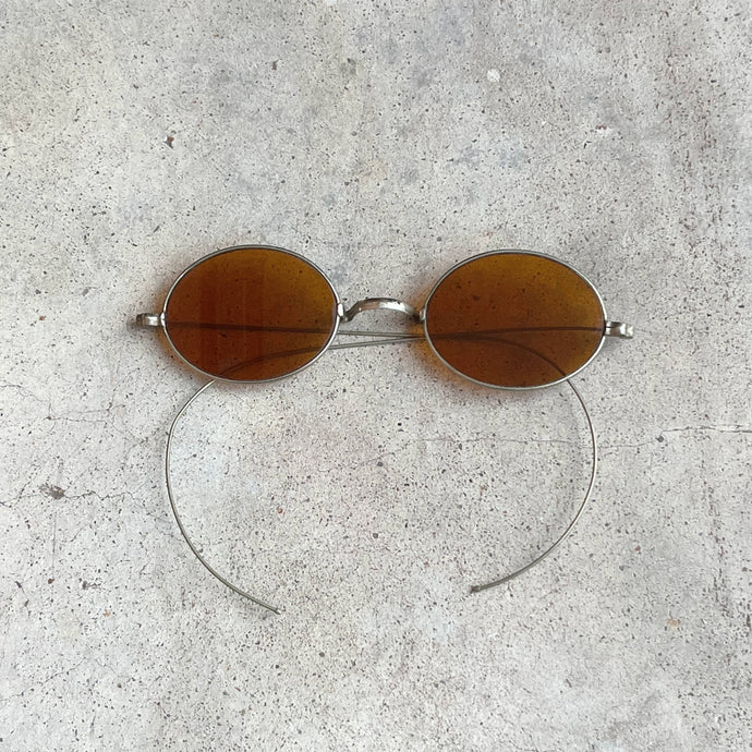 Late 19th c. Amber Tinted Glasses