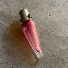 Load image into Gallery viewer, c. 1910s-1920s Pink Frosted Glass Perfume Bottle