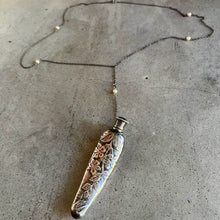 Load image into Gallery viewer, c. 1910s Sterling Silver Perfume Bottle Necklace