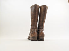 Load image into Gallery viewer, 1900s-1910s Tall Brown Lace Up Boots | Approx Size 7-7.5