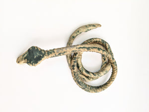 Antique Hand Painted Silk Snake