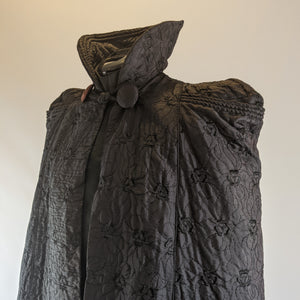 Vintage Victorian Style Quilted Cape