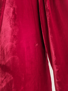 1930s Red Velvet Opera Coat | XS - Small