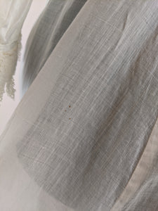 Edwardian White Cotton Lace Gown