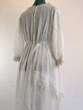 Load image into Gallery viewer, Edwardian White Cotton Lace Gown